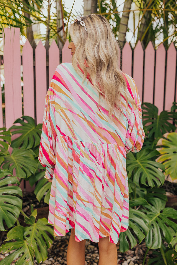 Sorbet Summer Mini Dress in Pink