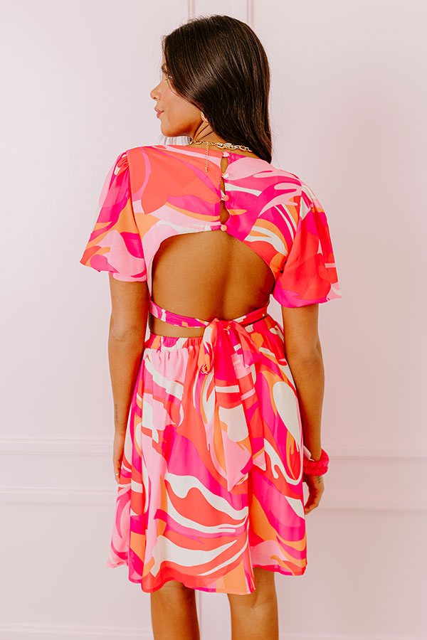 Flirtatious Flair Cut Out Mini Dress