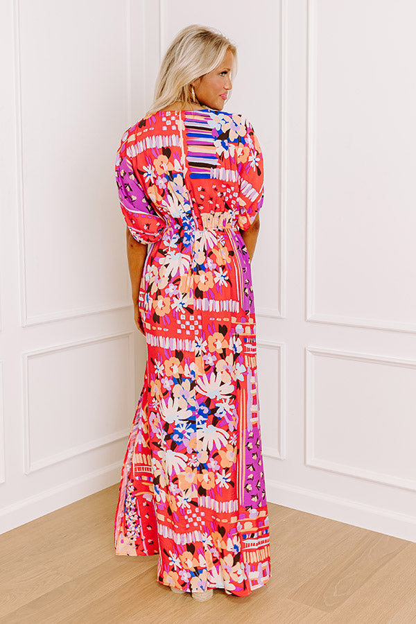 Peace and Petals Maxi Dress