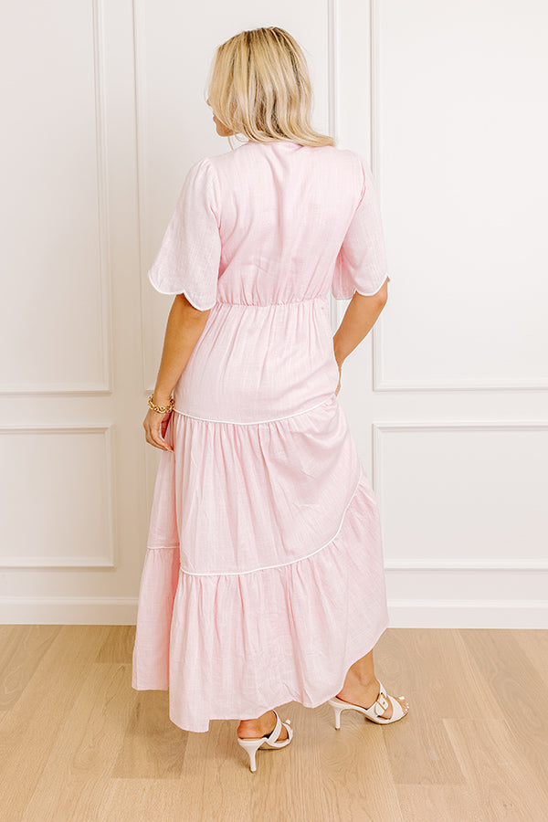 Charm And Candor Embroidered Midi Dress