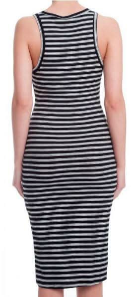 Virginia Black and Ivory Striped Tank Dress