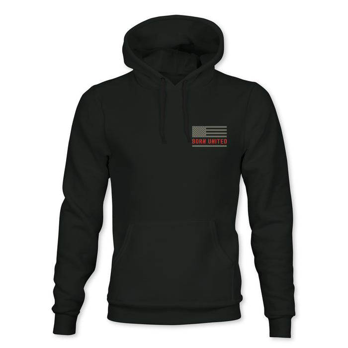 born united - saints and sinners og hoodie front