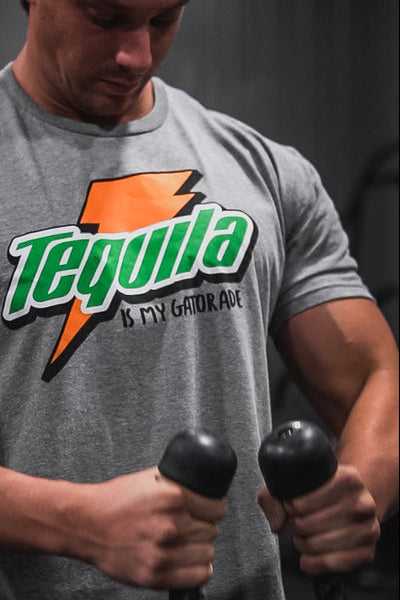 tango charlie - tequila is my gatorade workout t-shirt