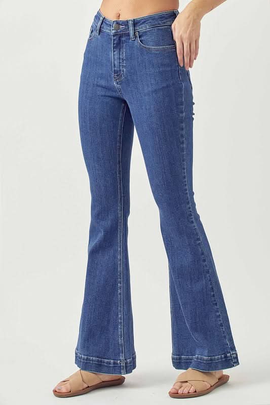 Randy Dark Wash Denim Flare Jeans