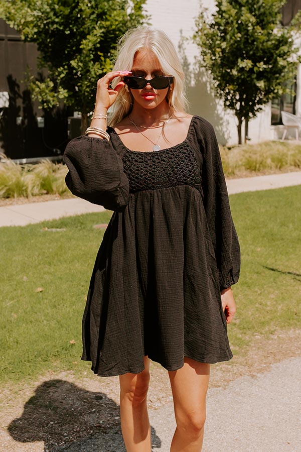 Release Your Worries Dress In Black