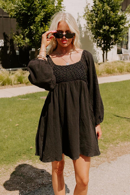 Release Your Worries Dress In Black