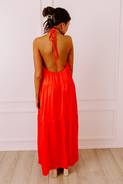 Rio Romance Halter Maxi