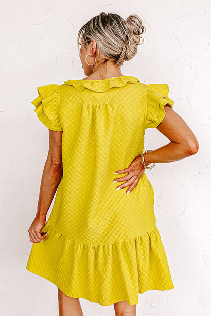 Cutest In The Room Shift Dress In Lime Punch