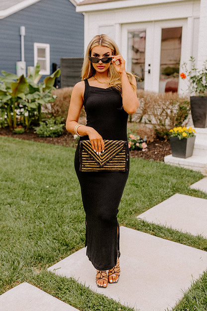 Stellar Style Ribbed Midi