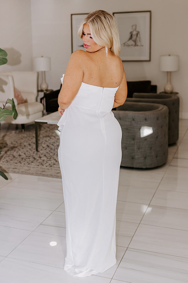 Back To You Maxi in White Curves