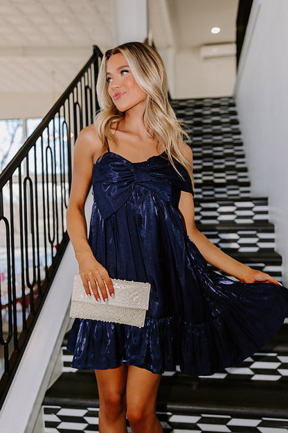 Put A Bow On It Asymmetrical Mini Dress