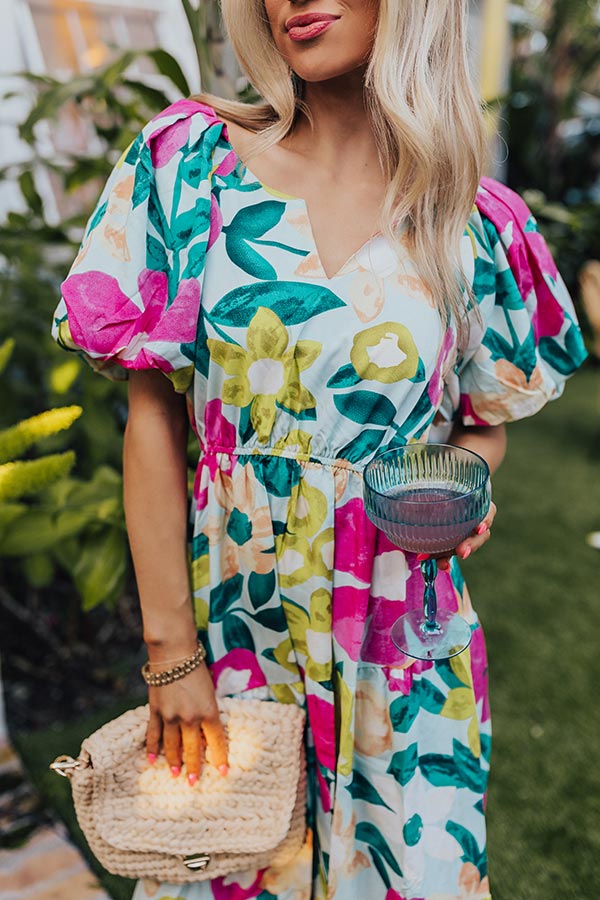 Porch Swing At Sunset Floral Midi