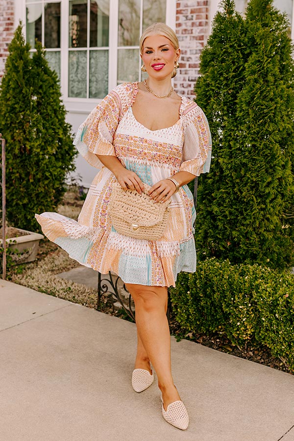 Seeking The Shore Shift Dress in Ivory Curves