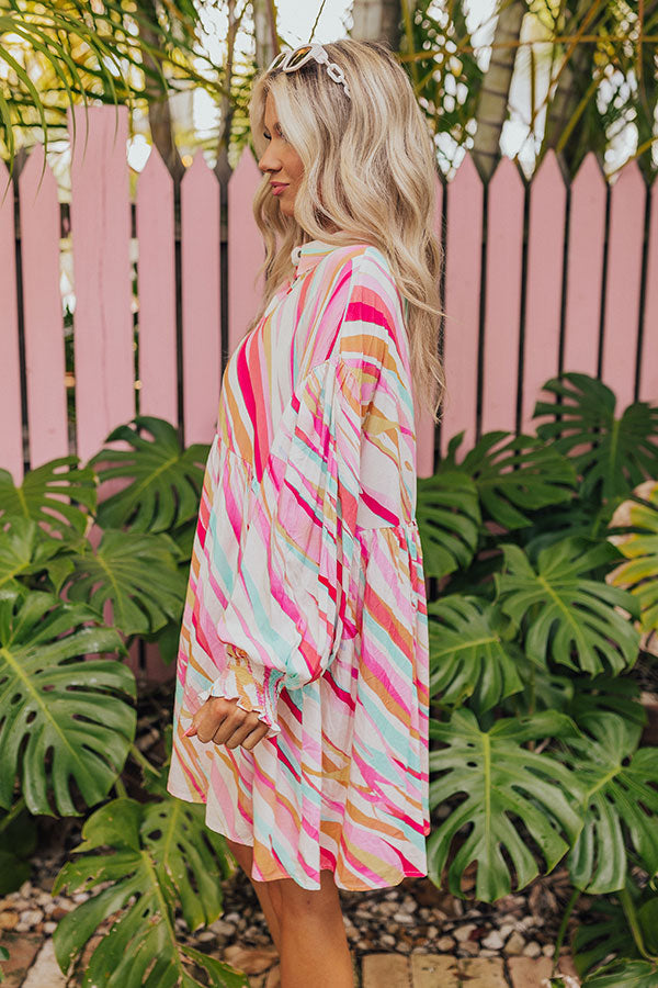 Sorbet Summer Mini Dress in Pink