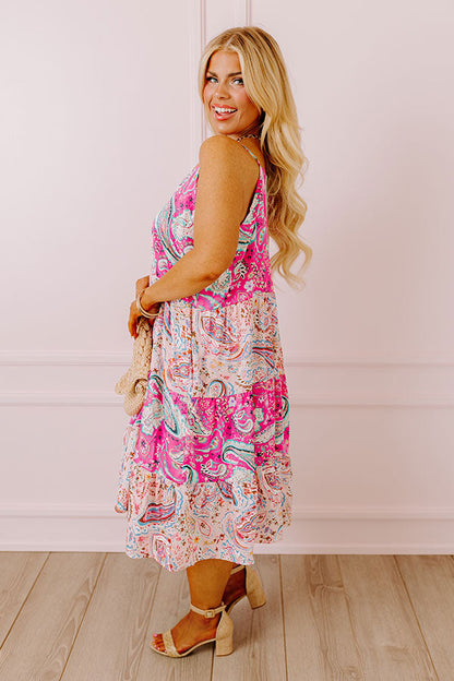 Sassy Statement Paisley Midi Curves