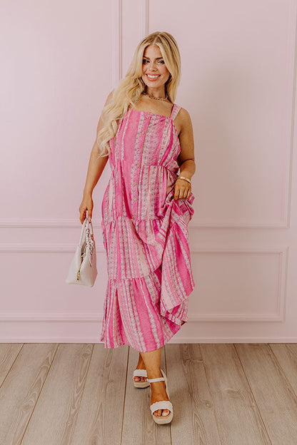 Sunny in Santa Barbara Midi in Blush Curves