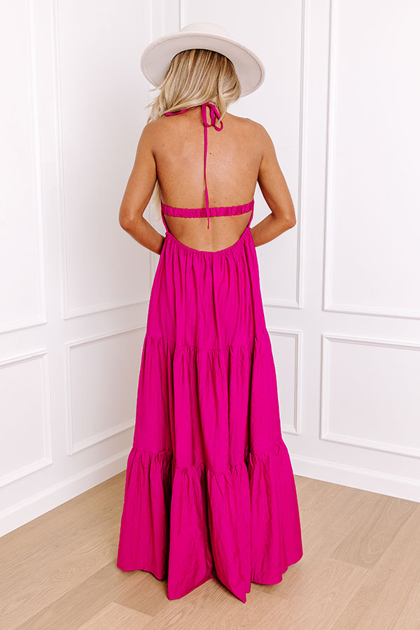 Key Largo Sunshine Crochet Maxi Dress