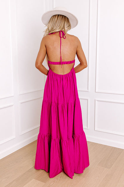 Key Largo Sunshine Crochet Maxi Dress