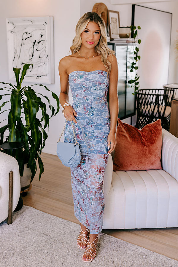 Botanical Garden Party Lace Midi