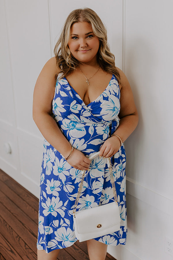 Vacay To Paradise Floral Midi Curves