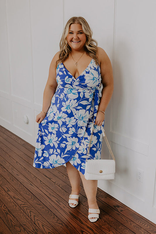 Vacay To Paradise Floral Midi Curves