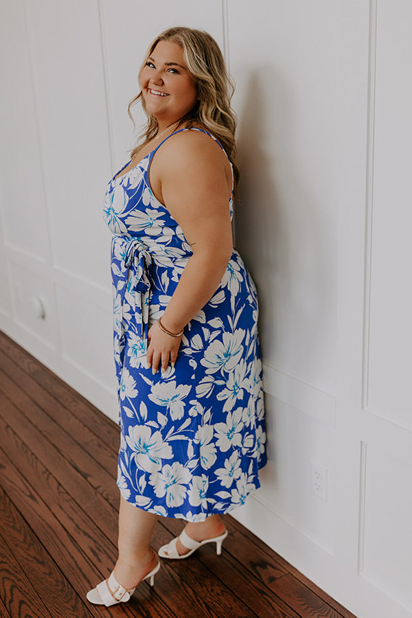Vacay To Paradise Floral Midi Curves