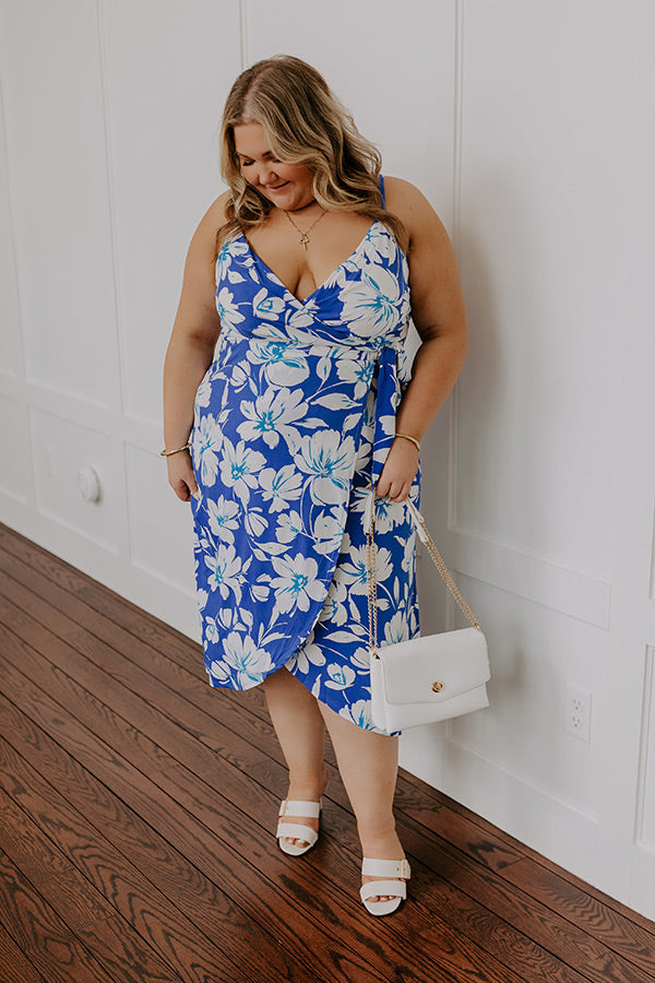 Vacay To Paradise Floral Midi Curves