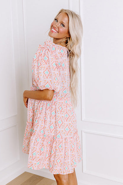 Forever Sweethearts Ruffle Mini Dress in Pink