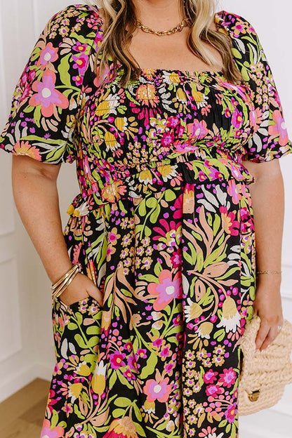 Wildflower Dreams Smocked Mini Dress Curves