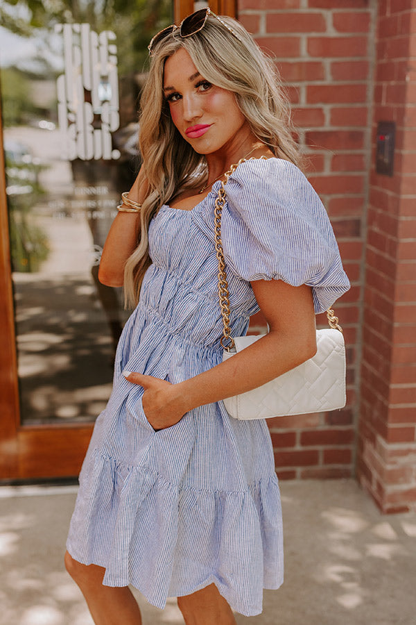 Chic Couture Linen Mini Dress
