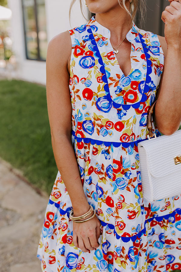 Sunshine And Flowers Mini Dress
