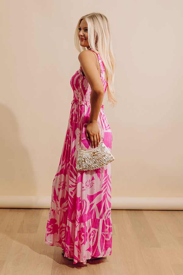 Tropical Bungalow Floral Maxi Dress