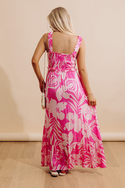 Tropical Bungalow Floral Maxi Dress