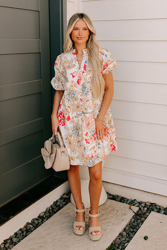 Countryside Bliss Floral Mini Dress