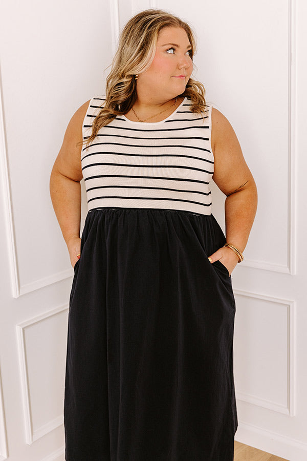 Santa Monica Pier Stripe Midi Curves