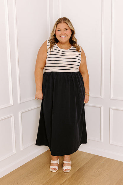 Santa Monica Pier Stripe Midi Curves