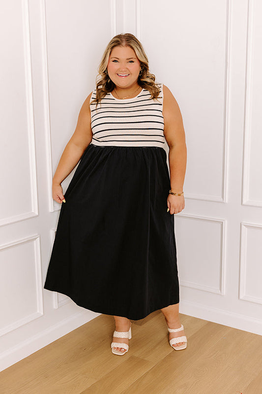 Santa Monica Pier Stripe Midi Curves