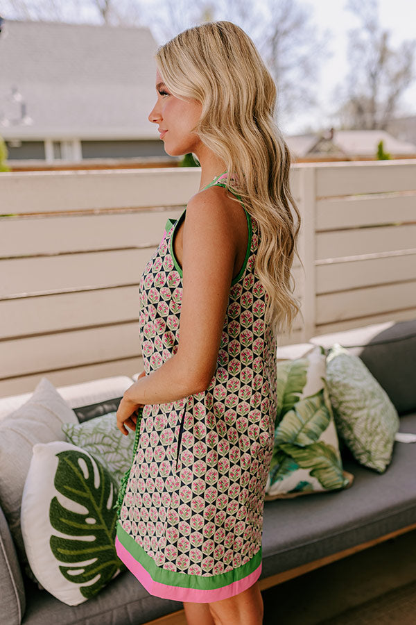 Sunkissed Moment Floral Mini Dress in Navy