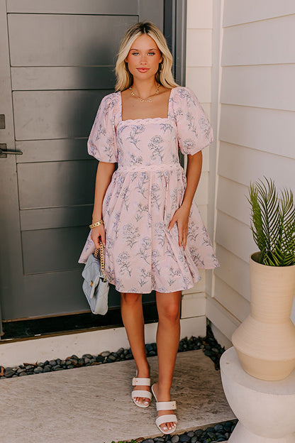Wisteria Avenue Floral Mini Dress