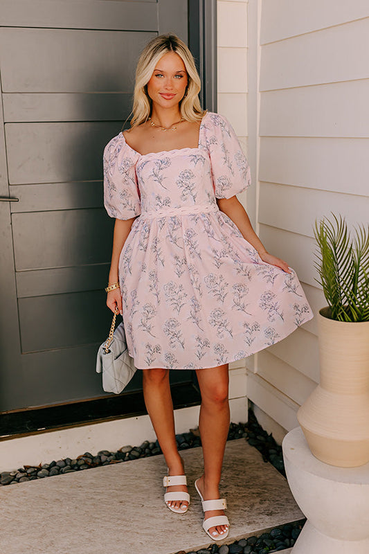 Wisteria Avenue Floral Mini Dress