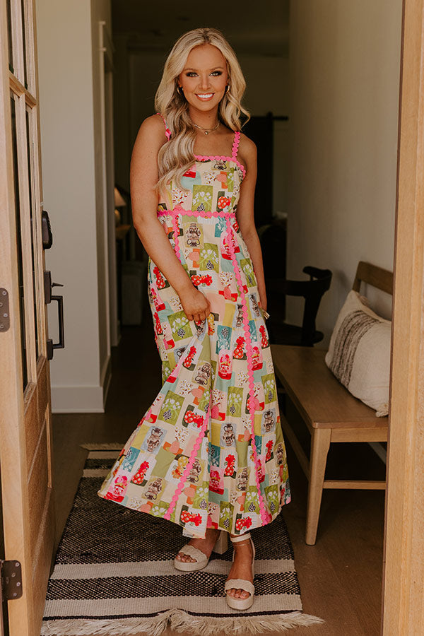 Wildflower Bouquet Midi Dress