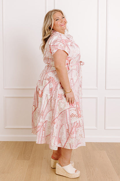 Radiant Garden Floral Maxi Dress Curves