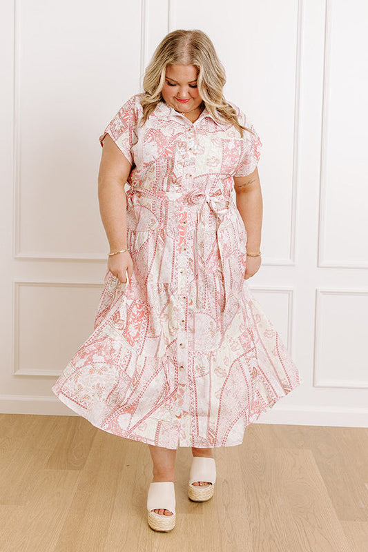 Radiant Garden Floral Maxi Dress Curves