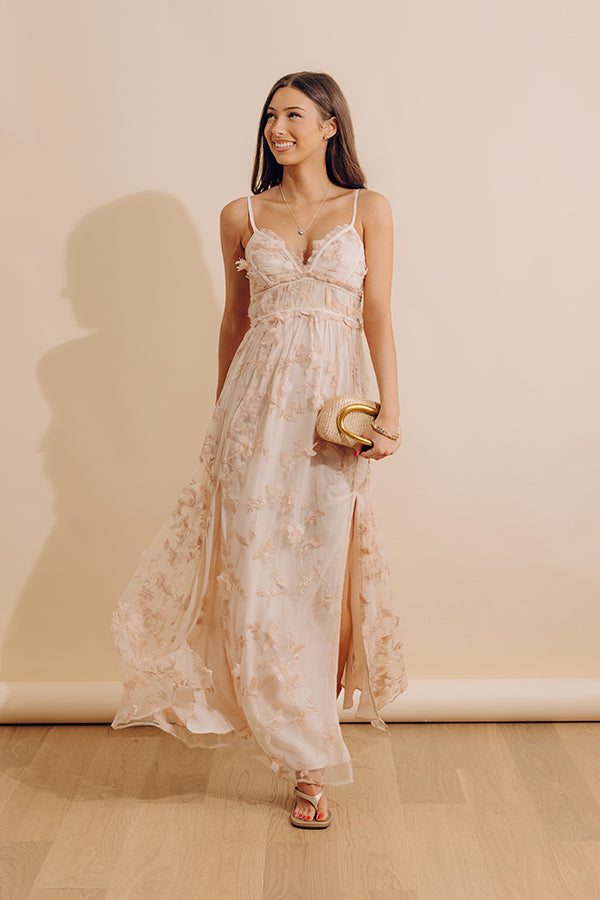 First Impression Embroidered Maxi Dress