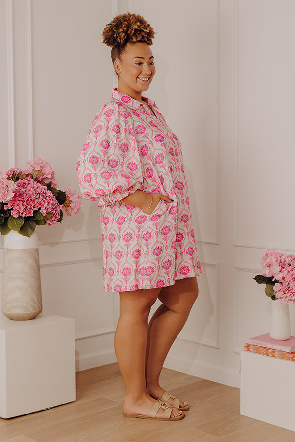 Happy Petals Floral Mini Dress Curves