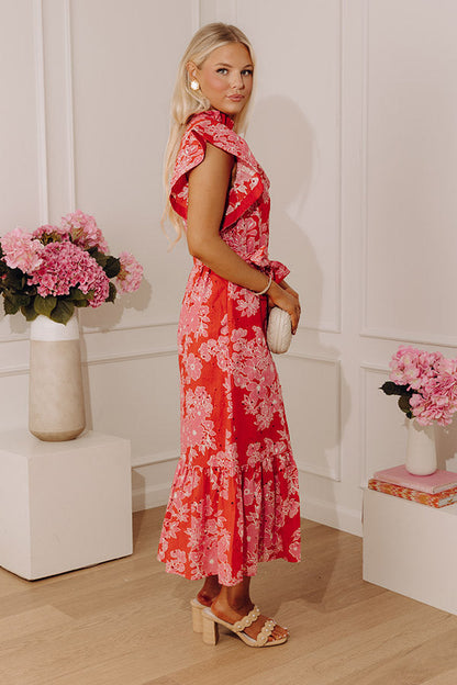 Floral Keepsake Eyelet Midi Dress