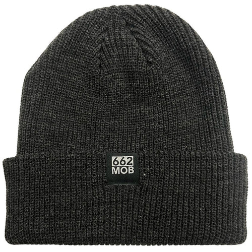 662 Ribbed Cuffed Beanie - Grey