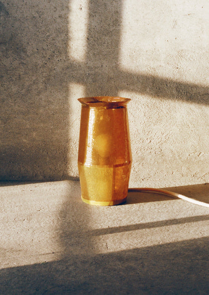 Jacob Marks Patchwork Pine Resin Lamp | Amber