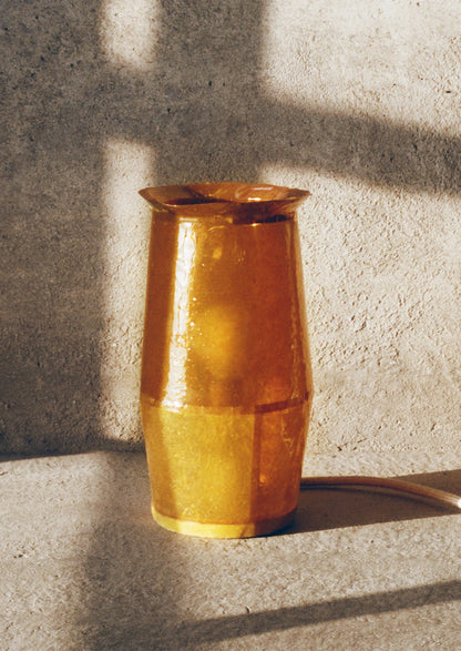 Jacob Marks Patchwork Pine Resin Lamp | Amber
