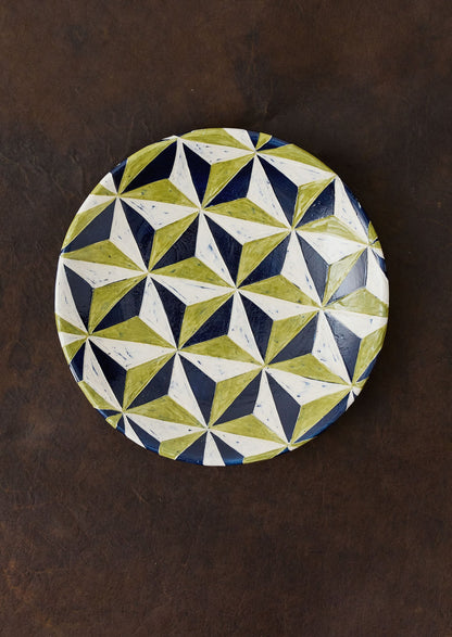 Hannah Watts Starry Eyed Platter | Rich Blue/Green